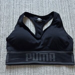 PUMA Women's Black Sports Bra SZ Large